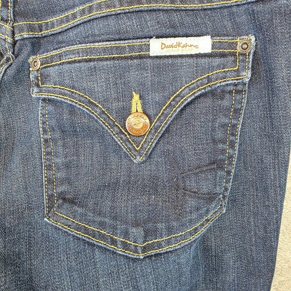 David Kahn Jeans Womens 29 Blue Bootcut Stretch Denim Made in USA Style 3782 - Picture 9 of 13